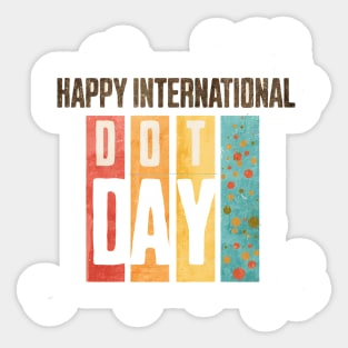 Colorful International Dot Day Sticker